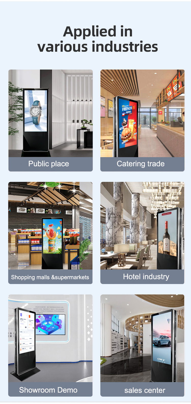 indoor dual side digital signag 09