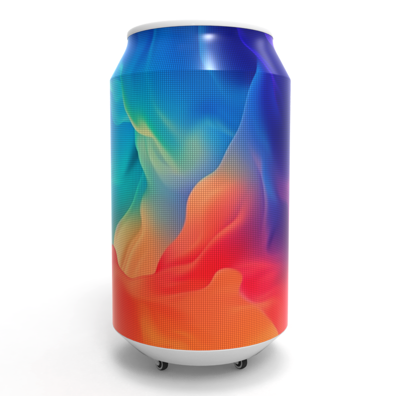 Customized Cola Advertising Can Shape Flexible LED Display