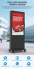 Portable 1800nits Battery-Powered Dual Display for Digital Signage