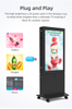 Portable 1800nits Battery-Powered Dual Display for Digital Signage