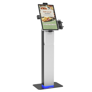 Fast Food Restaurant Touch Screen POS Hlder NFC Thermal Printer Self Service Kiosk