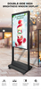 2K 4K facing high brightness hanging screen store window lcd digital signage