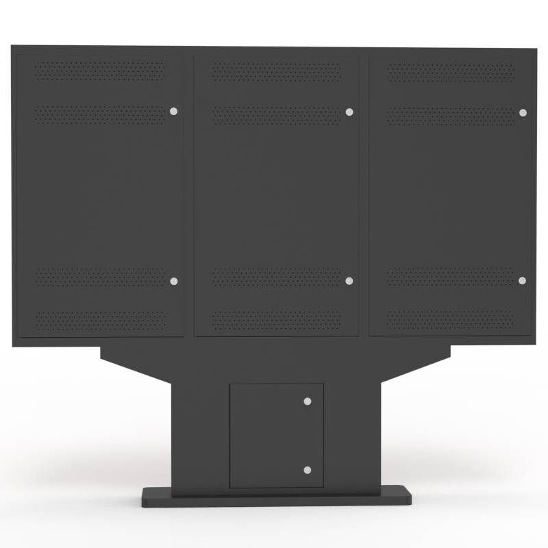 Triple-Screen IP66 High Brightness 3-screens Outdoor Floor Standing Waterproof Display