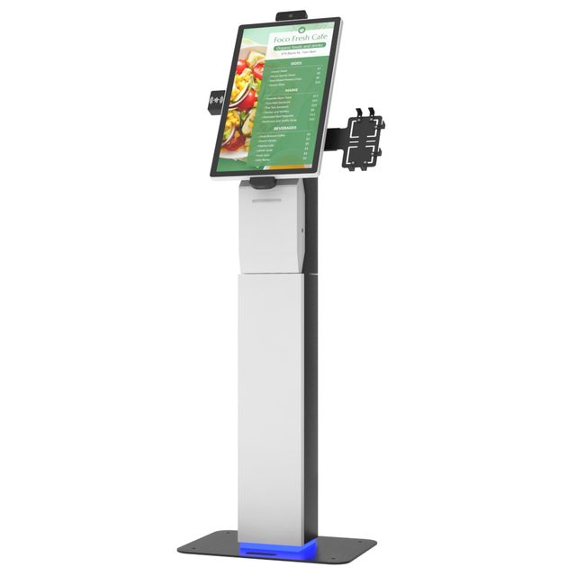 21 24 Inch Self Service Payment Ordering Standing Kiosk for Cafes Restaurant