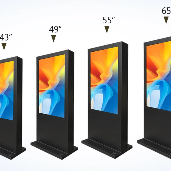 55 Inch Displays Billboard Outdoor Waterproof Digital Window Totem Outdoor LCD Display