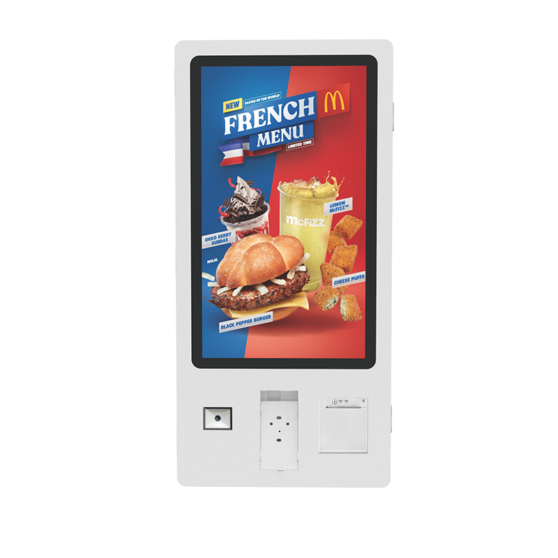 15.6 Inch Automatic Machine Floor Stand Fast Food Drink Self Service Ordering Payment Kiosk