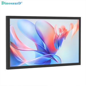 32-75inch aluminum housing IK10 level tempered glass digital outdoor ip66 screen player signage wall mount advertising totem