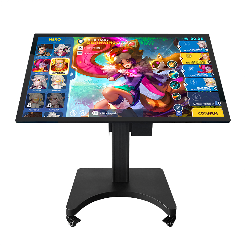 Study Digital 43 55 Inch Capacitive Voice Advertising Game Touch Display Lifting Interactive Screen Table