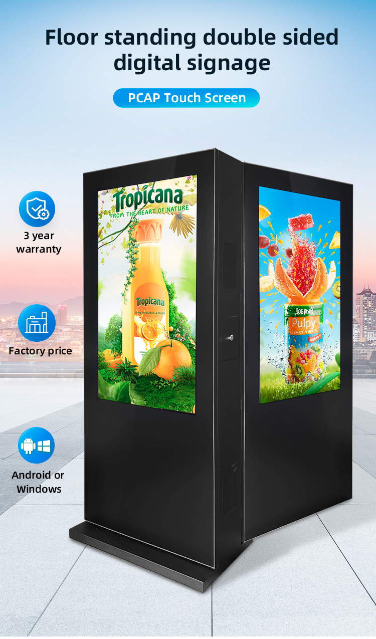 outdoor dual side totem 01