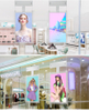 Customized Semi LCD Screen Ceiling Hanging Window Facing Advertising Display