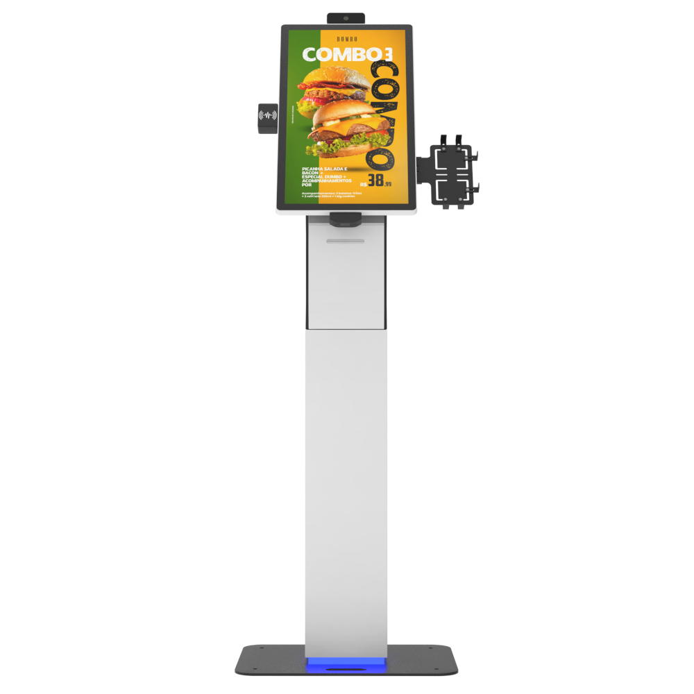 Restaurante de fast food Screen Touch Screen POS HLDER NFC Thermal Printer Self Service Kiosk