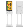 32 inch free stand multi module fast food self service kiosk with POS holder barcode scanner receipt printer