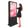 wholesale touch lcd digital ip65 free cms interactive display waterproof floor stand advertising outdoor screen totem