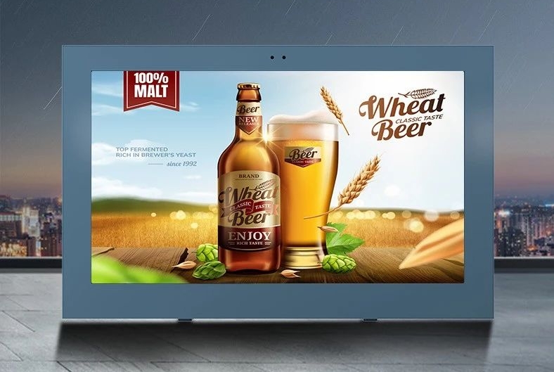 outdoor digital signage writings