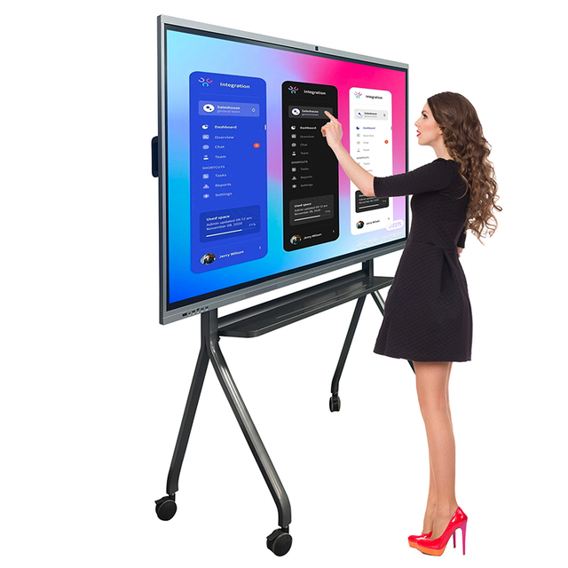 Hot Sales 75 86 98 110 Inch Digital Flat Panel Interactive Display Smart Interactive Whiteboard Smart Whiteboard for Classroom