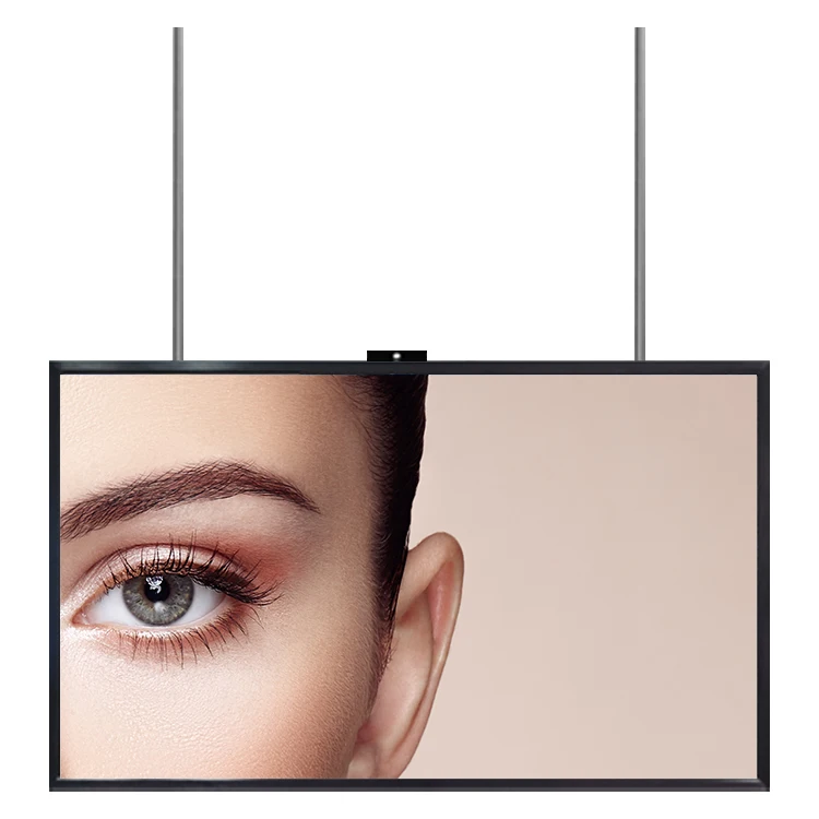 floor stand wall-mount ceiling screen media 4k digital lcd high brightness facing semi-outdoor window advertising signage