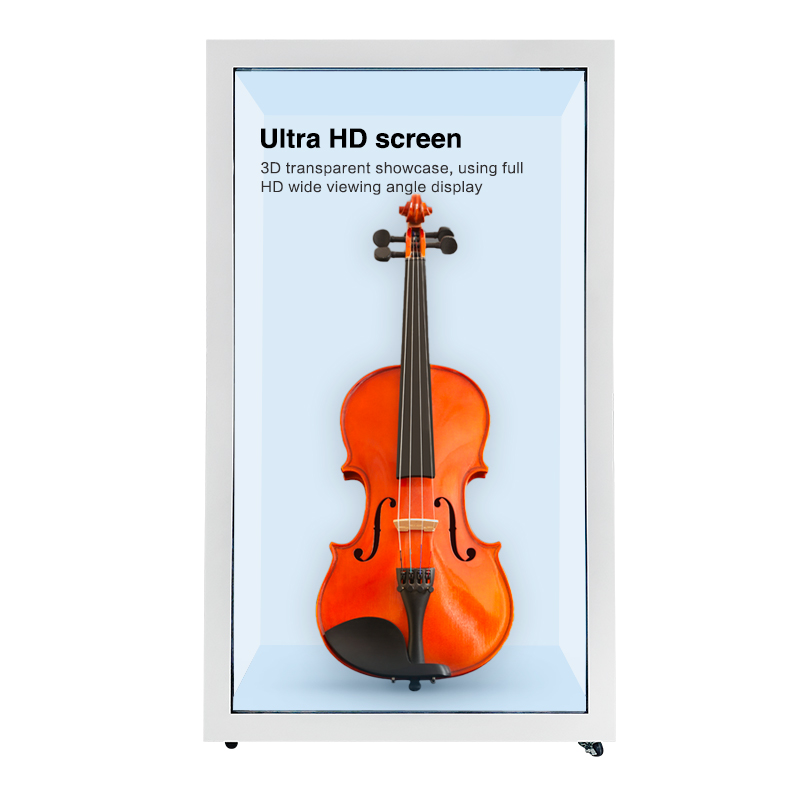 21.5-98inch Human Size Hologram Display Projection Wifi HD Cabinet Touch Screen Lcd showcase Interactive 3D Transparent Box