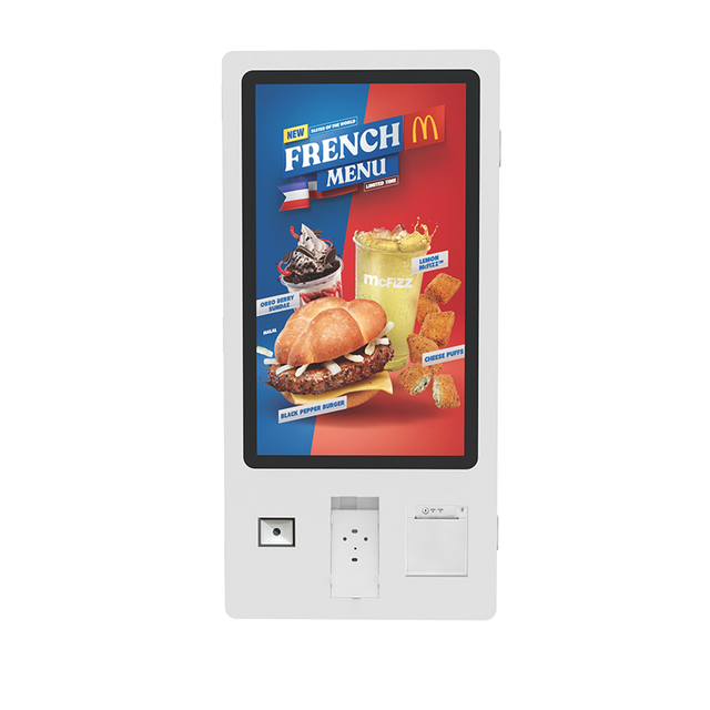 32-Inch Indoor Retail Checkout with Built-In NFC Camera Payment Lcd Screen Function Self Service Touch Payment Kiosk