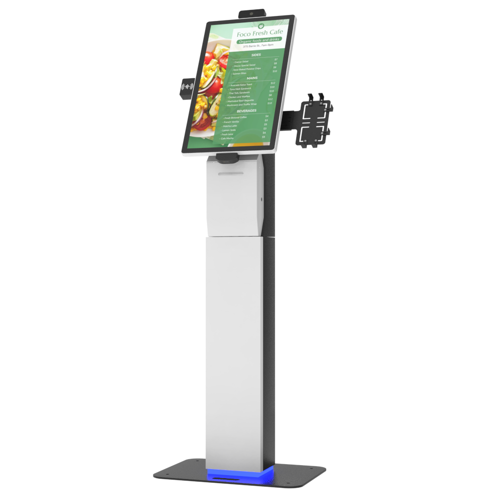 15.6 21.5 23.8 Inch Restaurant Self-Service Kiosk - Touch Screen Order & Payment Terminal NFC Credit Card Reader Fast Food POS