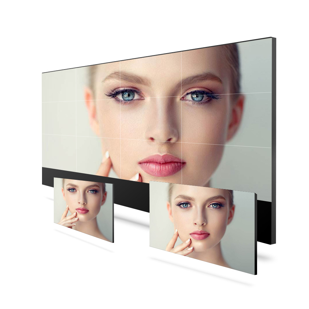 Fashionable High Brightness Optimal Visibility Full Color Window Advertising LCD Splicing Screen Indoor Video Wall Display