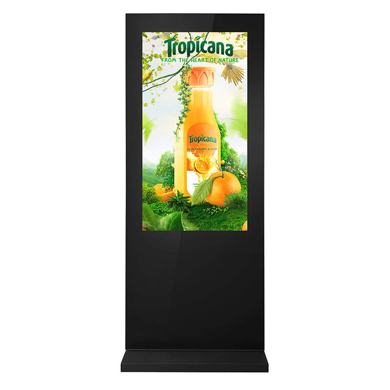 hot sale outdoor 4k cms software video 2500nit waterproof lcd advertising floor stand screen ip65 display player smart outdoor totem