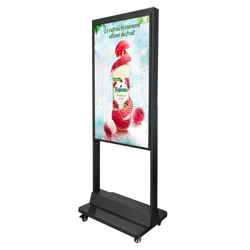 Double Sides Smart TV Window Facing Digital Signage Advertising Display Monitor