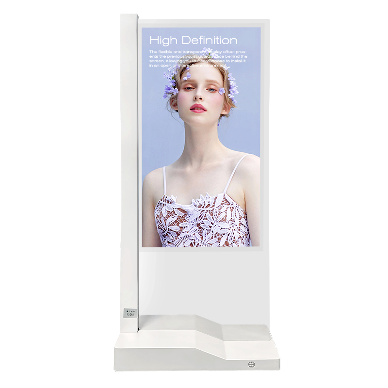 Floor Standing Transparent Screen OLED Digital Signage