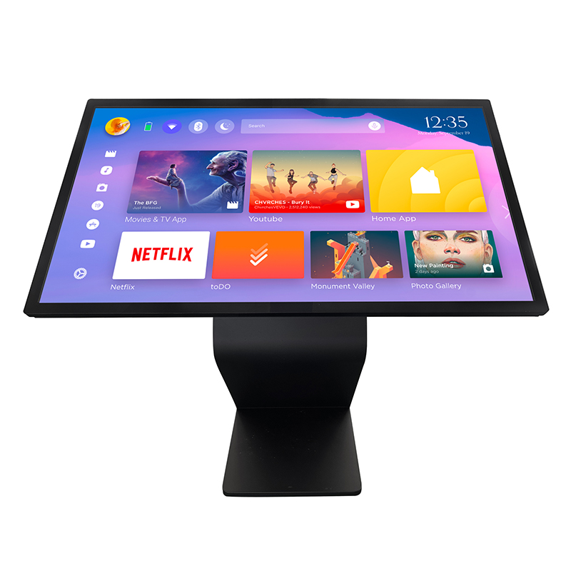 Digital Signage K Style Horizontal Stand Windows Touch 32 Inch Screen Self Service Information K Type Kiosk