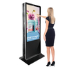 43 49 55 Inch Ultra Thin Dual Screen Video Lcd Touch Display Advertising Player Totem Double Side Stand Digital Signage