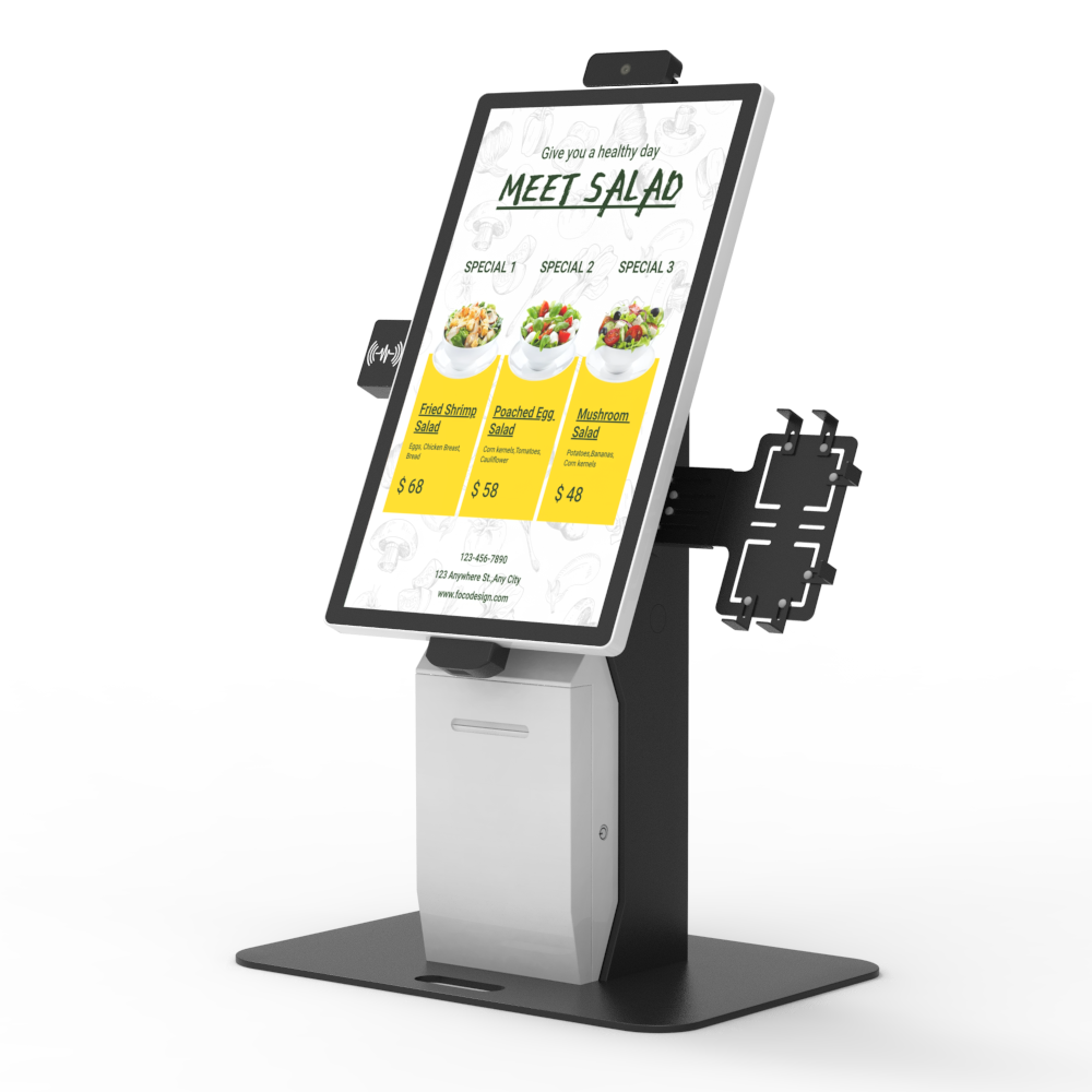Pantalla táctil de 15.6 pulgadas POS Terminal Desktop de autoservicio de autoservicio de pago de pedidos de pedido