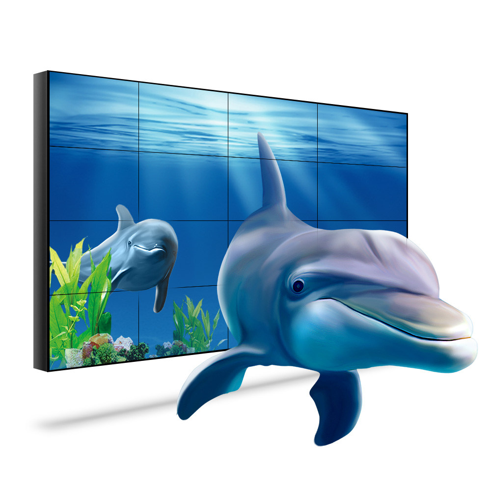 Fashionable High Brightness Optimal Visibility Full Color Window Advertising LCD Splicing Screen Indoor Video Wall Display