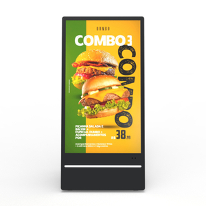 Wheels Screen Display Portable Poster Outdoor Advertising Battery Lcd Battery Rechargeable Waterproof Foldable Movable Signage