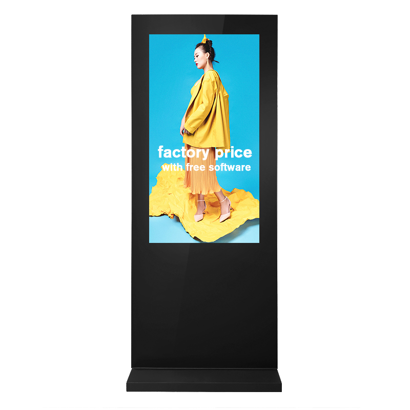 dust-proof weather-proof media 2500nit screen display digital ip65 waterproof lcd standing outdoor advertising totem