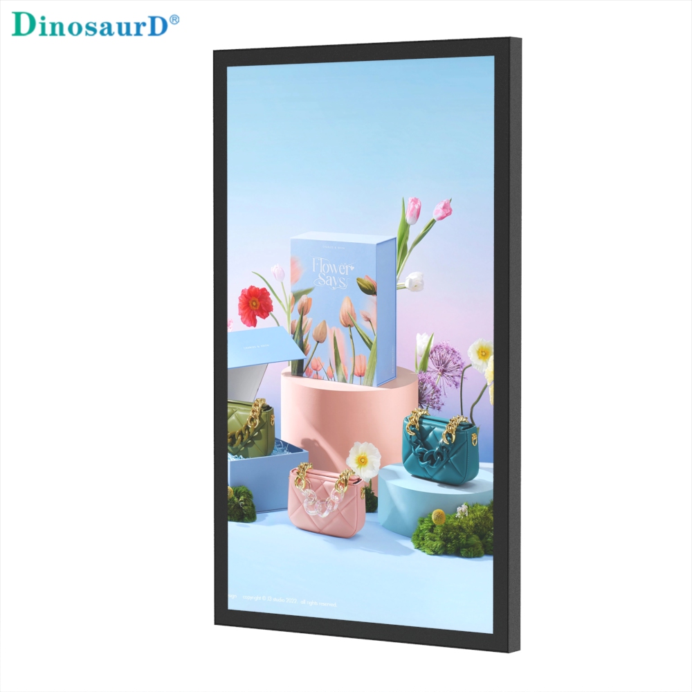 wall mounted 32 43 49 55 65 inch automatic brightness adjustment display digital lcd outdoor ip66 waterproof signage