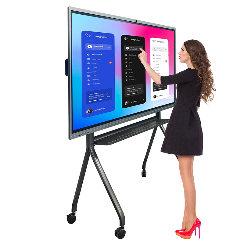 Tempered Glass Education Touch LCD Screen Class Digital Intelligent Electronic Panel Interactive Whiteboard Meeting Smart Board