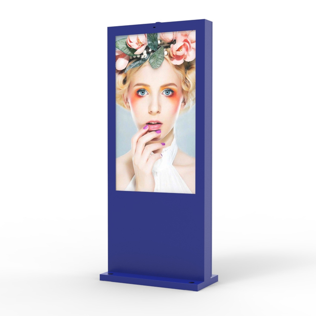 49 55 65 75 86 Inch 3000Nits Outside Waterproof IP65 Lcd Advertising Display Player Digital Signage Outdoor Floor Stand Kiosk