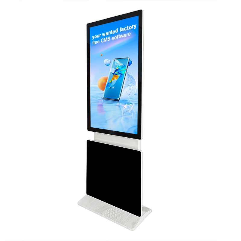 360° rotating screen advertising display digital kiosk