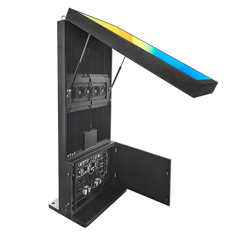 55 Inch IP65 Waterproof Double Side Aluminum Cade Advertising Display Kiosk