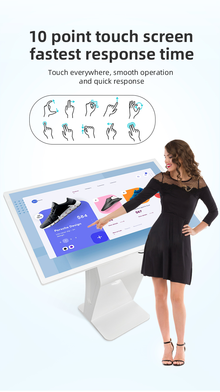 horizontal information screen kiosk 02
