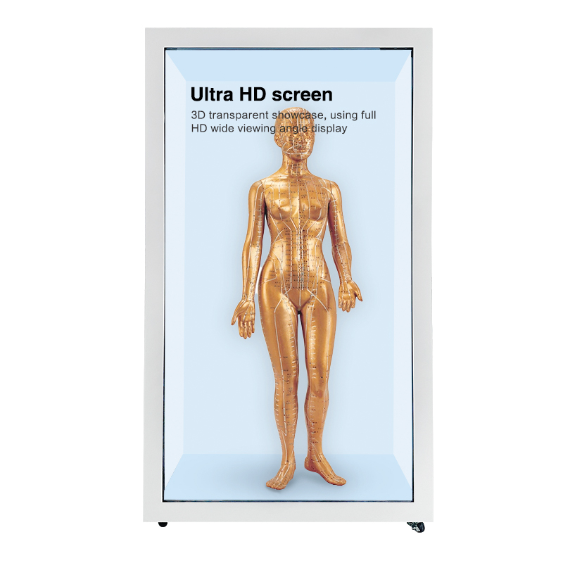 3D Video Holographic Box Lcd HD Showcase Interactive Screen Touch Transparent Holobox Display Cabinet