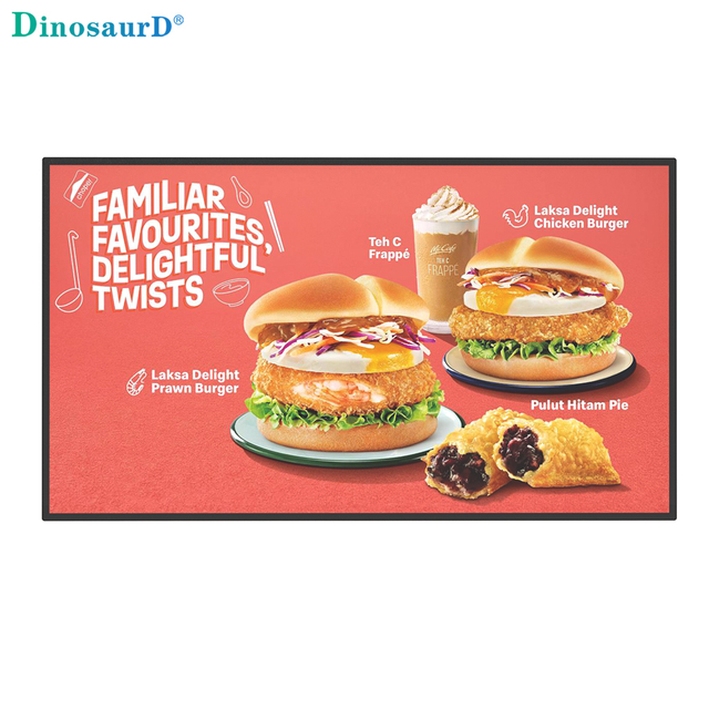 43-65 Inch Ultra Thin 4K LCD Touchscreen Wall Mounted Digital Signage for Indoor Use