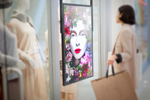 window facing signage