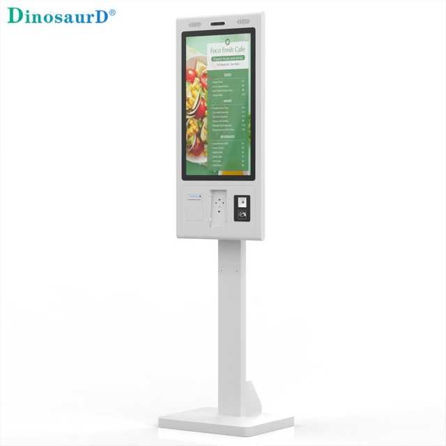 Wholesale Digital Kiosk 24 Inch Screen NFC 80mm Receipt Barcode Scan POS Hlder All in One Self Service Kisok