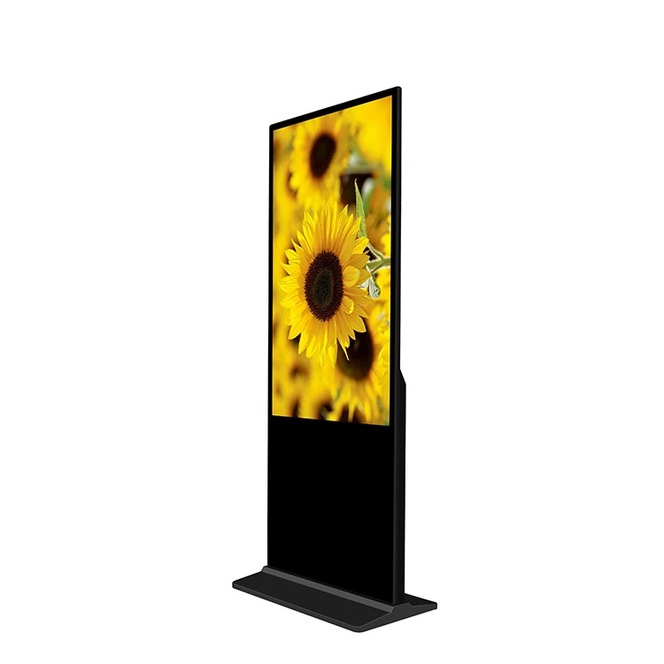 55 Inch Floor Standing Vertical Interactive Digital Totem LCD Touch Screens Kiosk Advertising Display Signage 