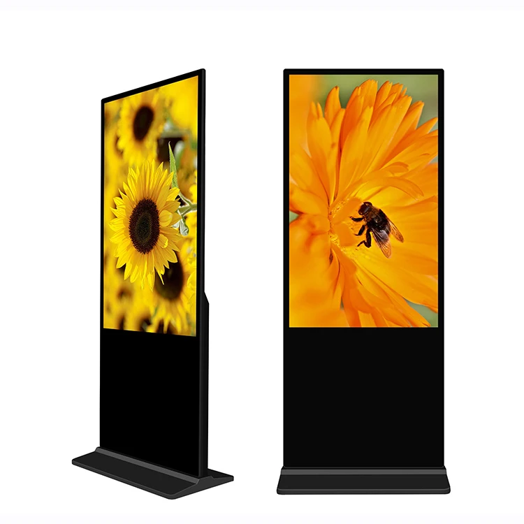 LCD Digital Vertikal Kiosk 43 50 55 65 Touch Interaktiven Smart Player Display Ecran 4k Indoor Reklamme Stand Schëlder