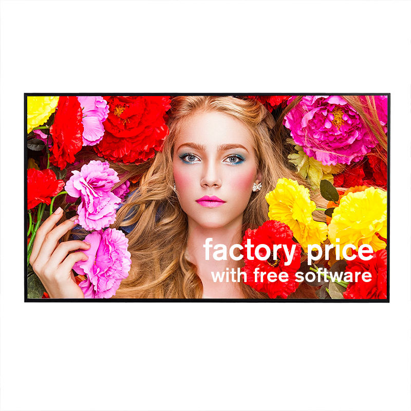 sunlight Readable High Brightness Video Advertising Digital Signage Lcd Poster Window Display Facing Screen Monitor