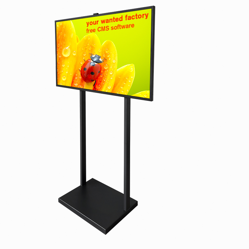 player retail hanging stand sunlight readable shop signage facing screen lcd display kiosk window monitor digital menu