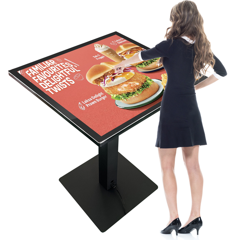 Indoor 4K 43 55 Wifi android System LCD kiosk Interactive Coffee Smart kids game info show Waterproof Touch Screen Table