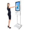 24 inch floor stand supermarket payment check out self service kiosk