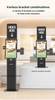 all-in-one customized logo backplate screen checkout payment scanner touch automatic terminal self-service order printer kiosk